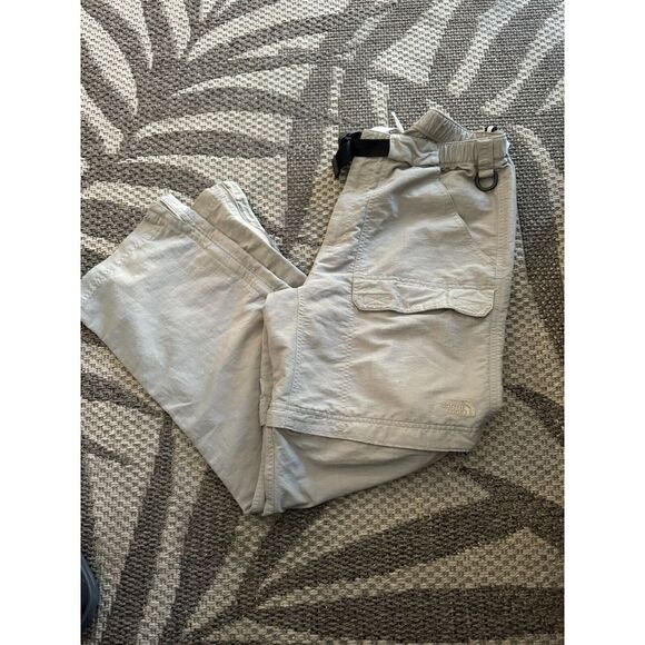 The North Face Pants Mens MED Long Tan‎ Cargo Convertible Hiking Outdoor Nylon - Picture 2 of 11